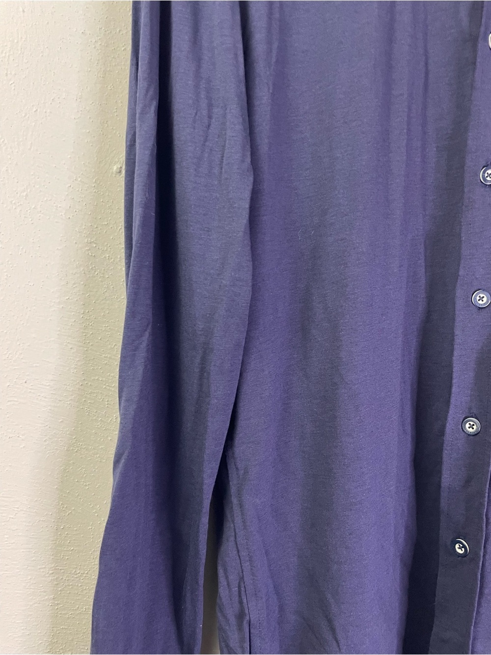 Buttercloth Icy Cotton Shirt Mens Medium Slim Fit Blue Stretch Button Up Medium - Picture 5 of 10